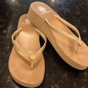 Tory Burch platform flip flops
